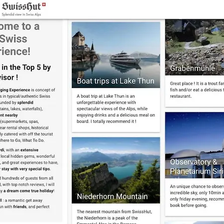 Modern With Alps Scenic Views And Concierge By Swisshut Vakantiehuis *